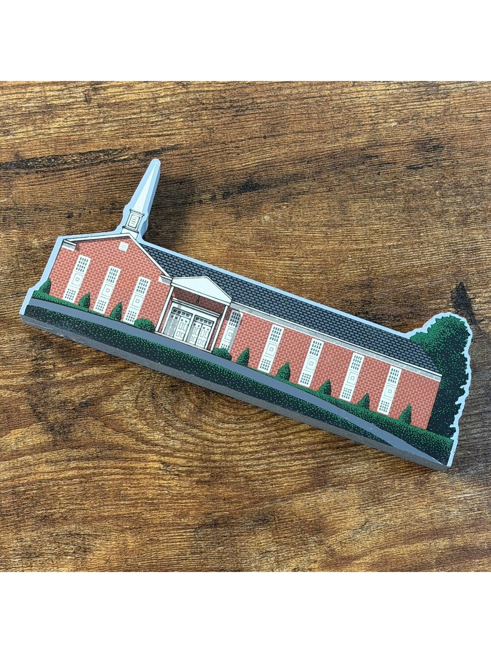 Vintage 2000s Trinity United Methodist Church Wood Shelf Sitter My Home Towne